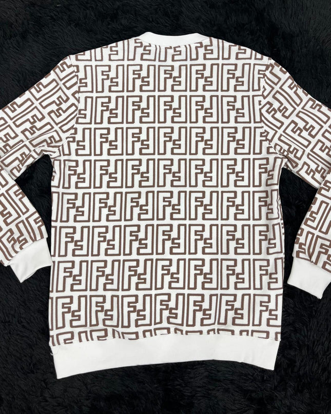 Felpa girocollo pattern FF