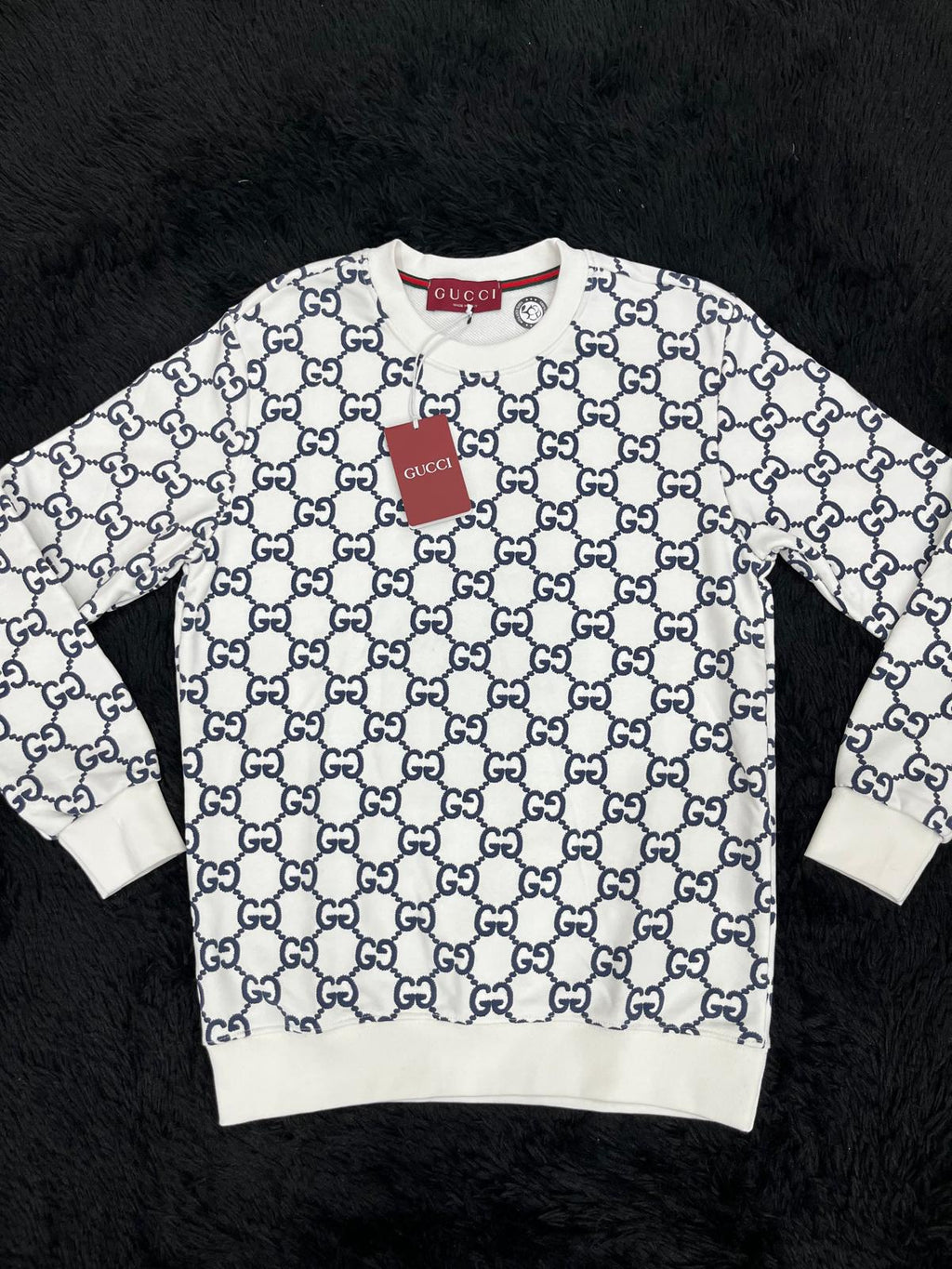 Felpa girocollo G pattern logo