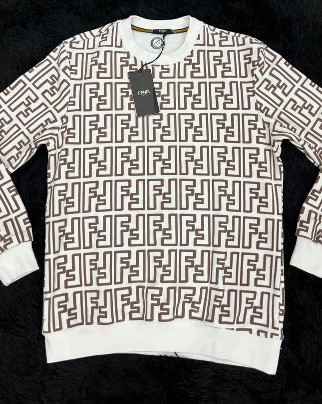 Felpa girocollo pattern FF