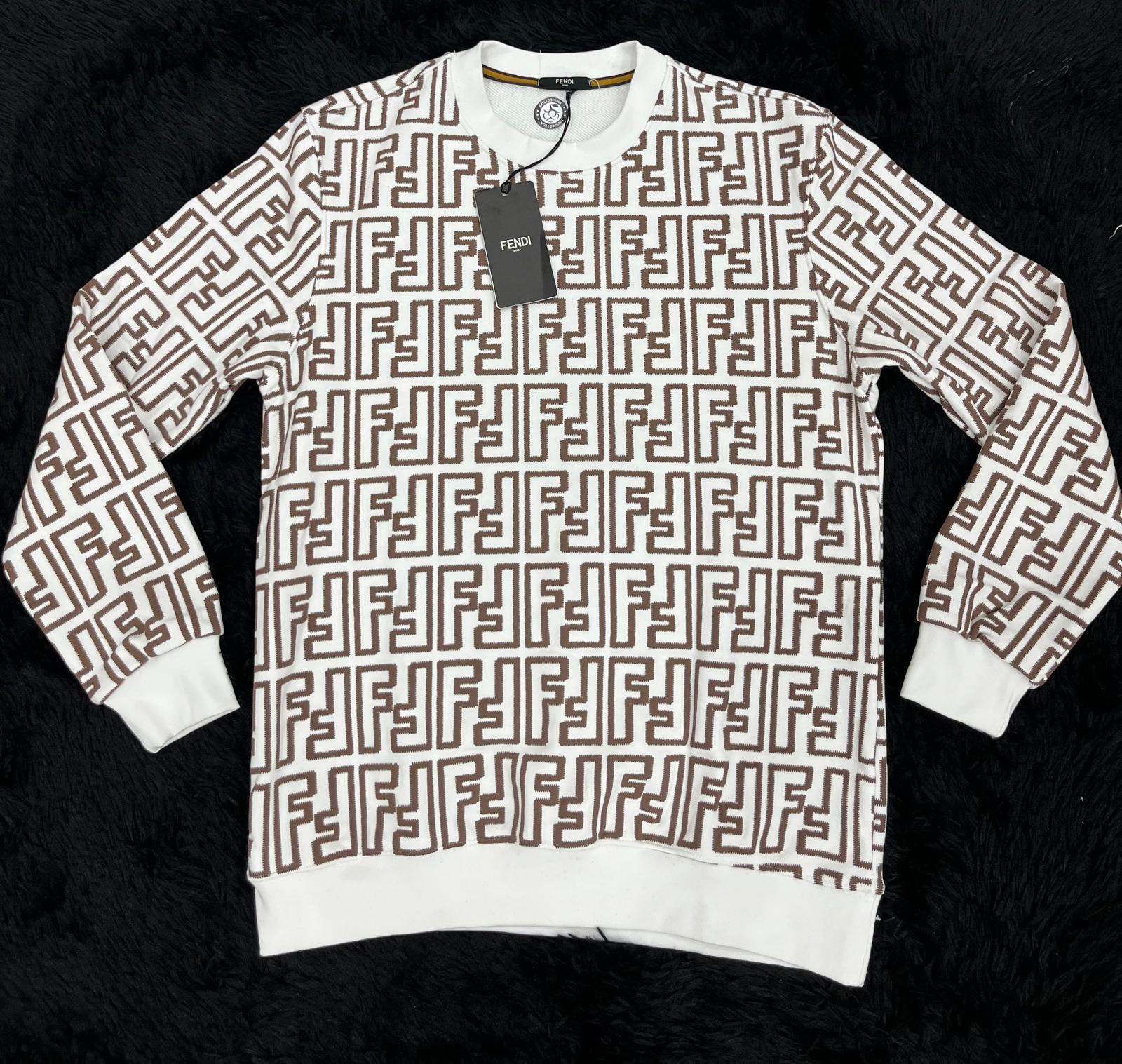 Felpa girocollo pattern FF