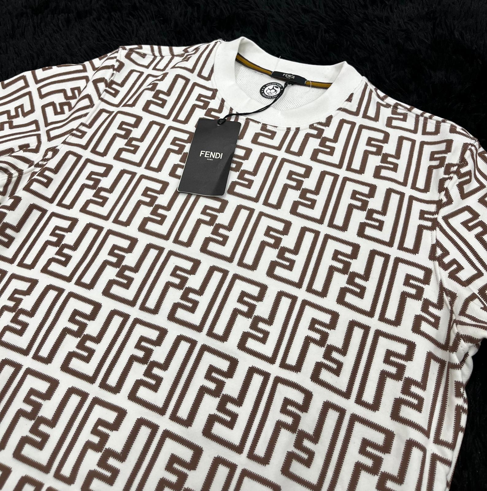 Felpa girocollo pattern FF