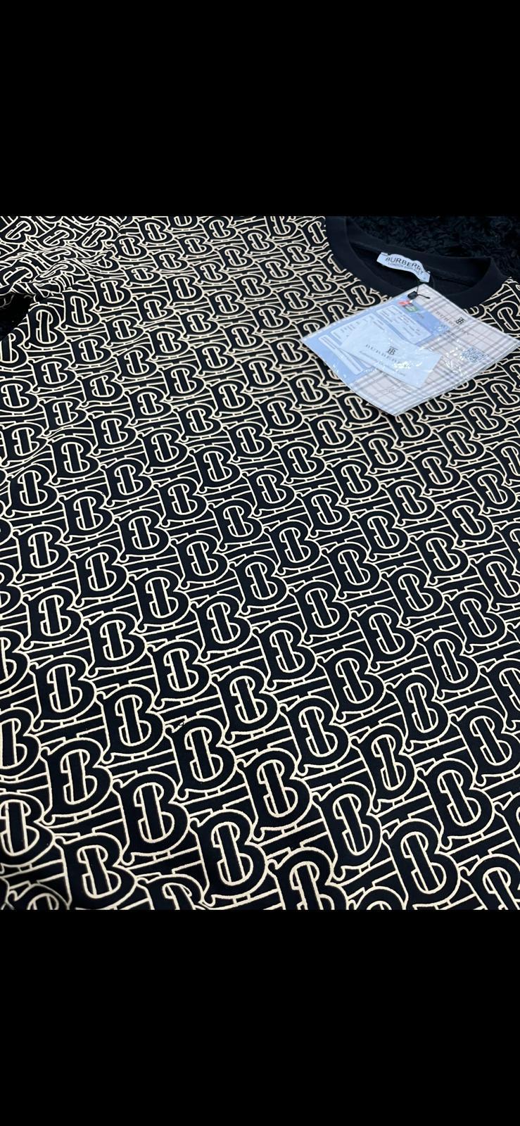 Felpa girocollo con pattern BRBY