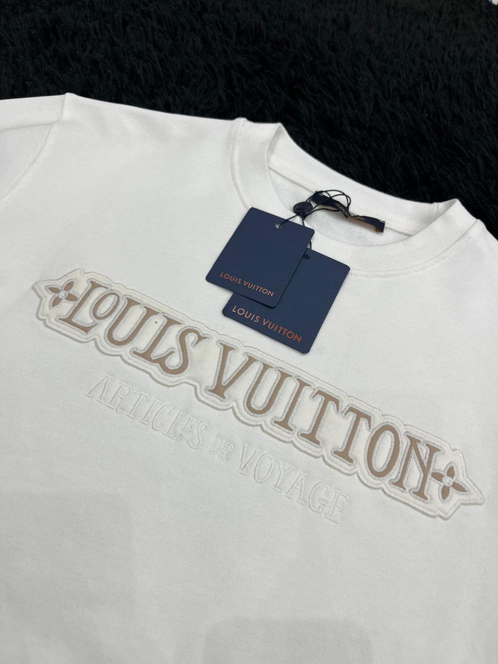 Felpa girocollo con scritta