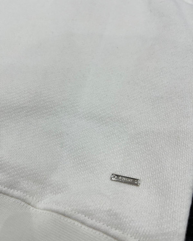 Felpa con cappuccio e scritta AMI