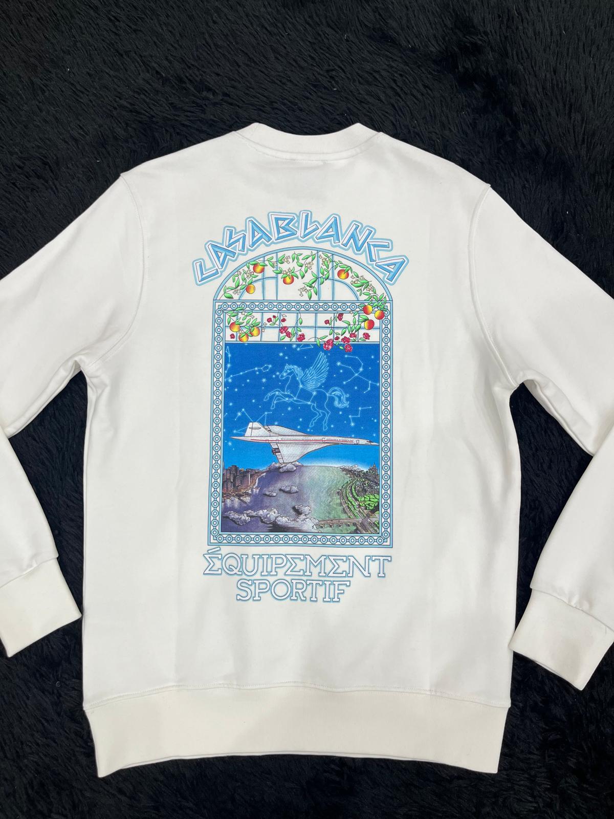 Felpa girocollo con stampa CBL