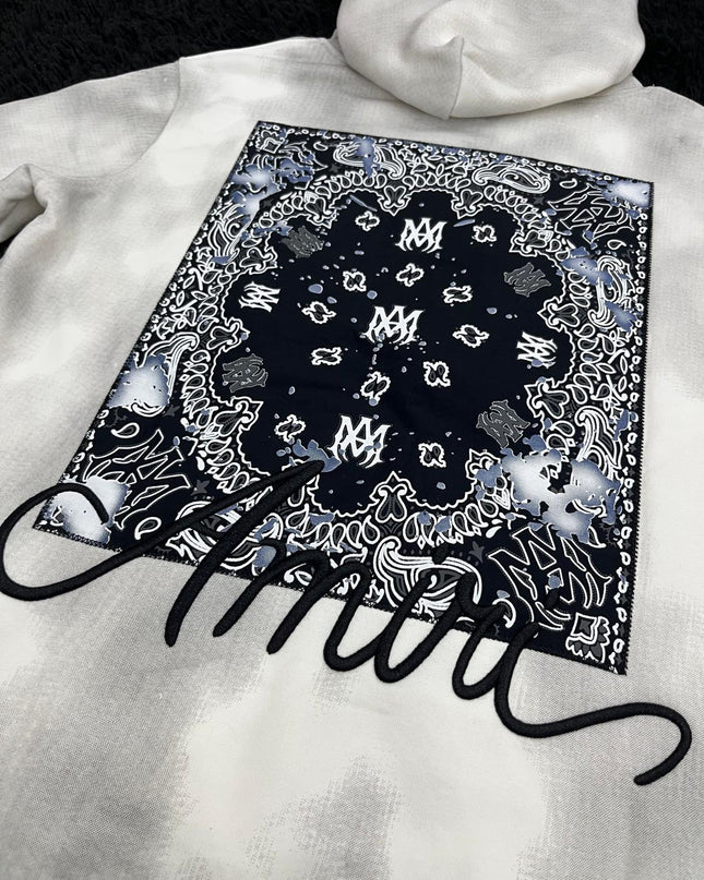 Felpa con cappuccio e stampa AMI