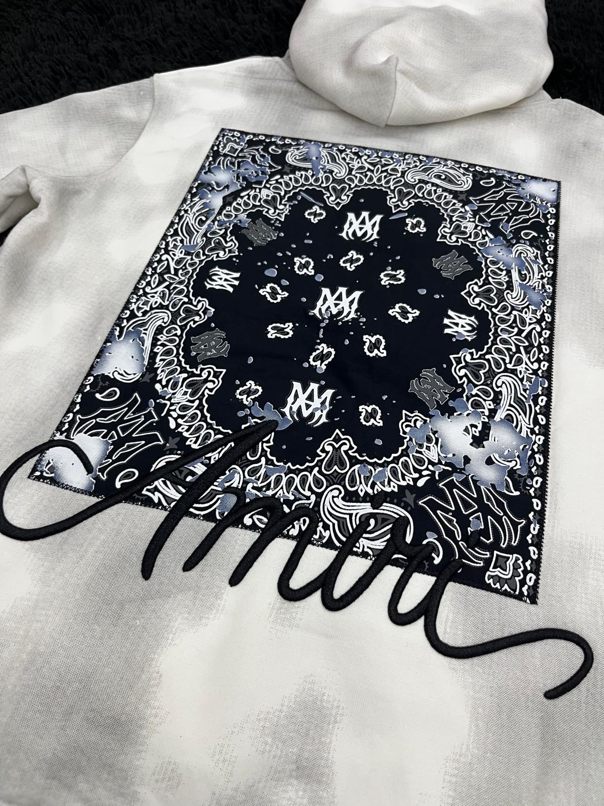 Felpa con cappuccio e stampa AMI