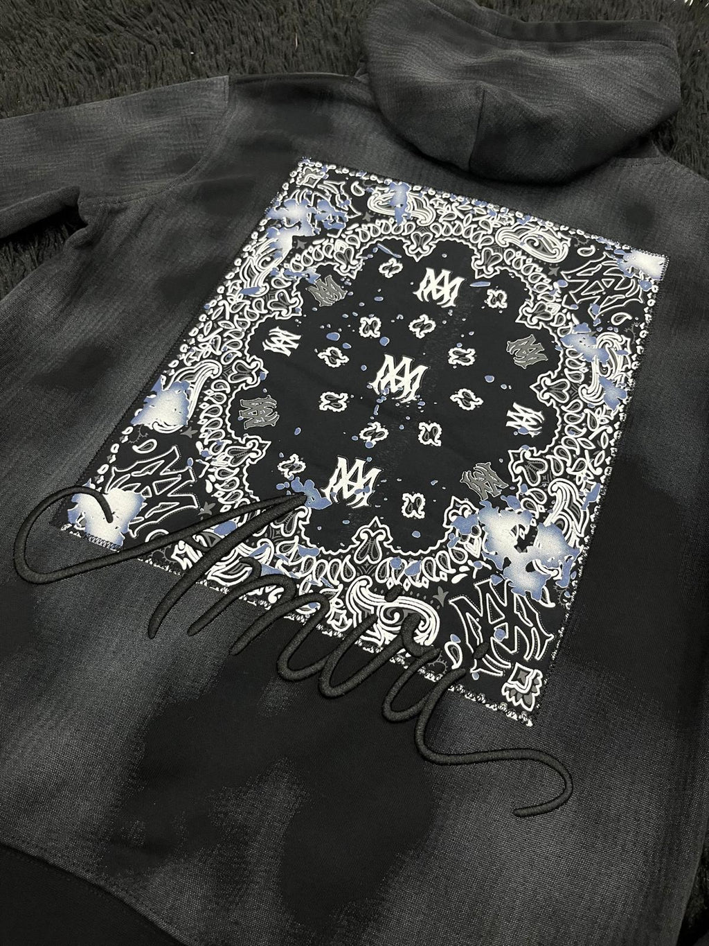 Felpa con cappuccio e stampa AMI