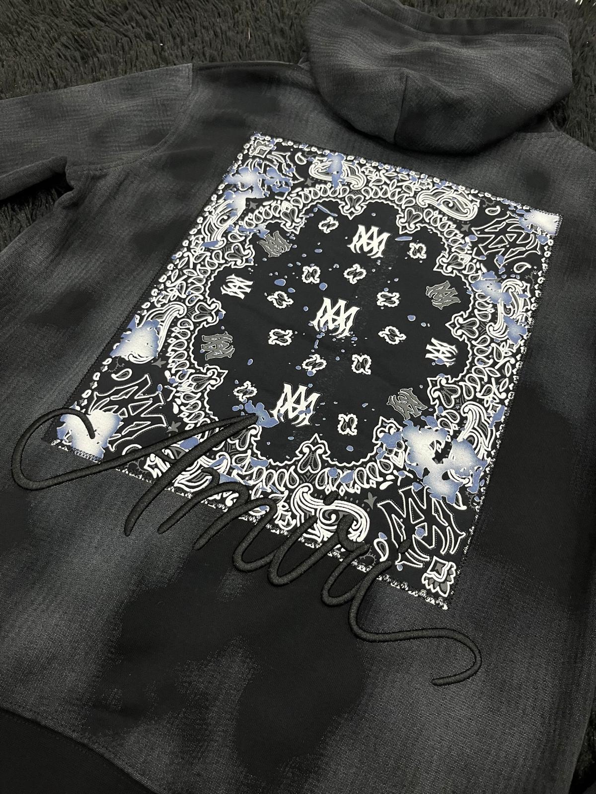 Felpa con cappuccio e stampa AMI