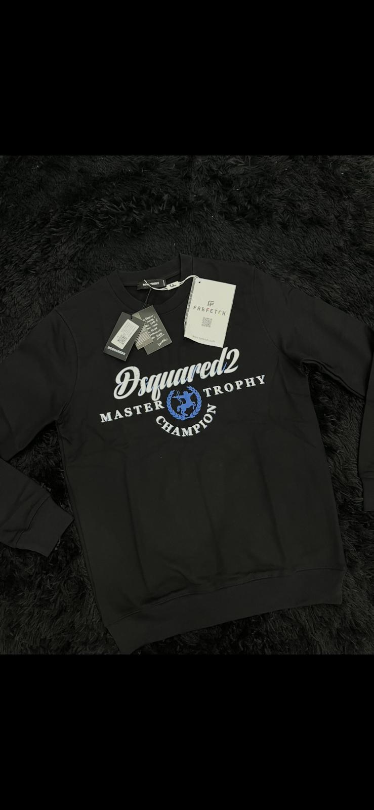 Felpa DSQ con stampa bianca