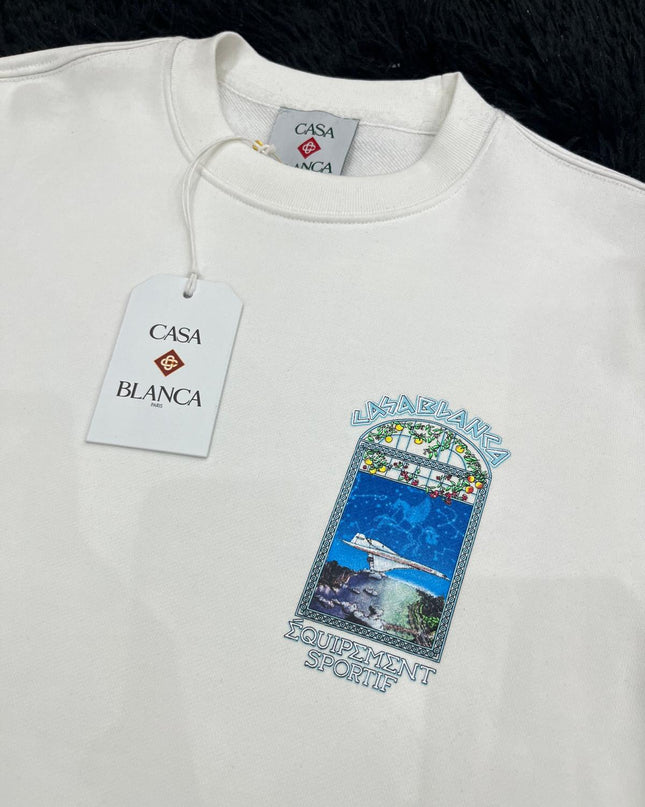 Felpa girocollo con stampa CBL
