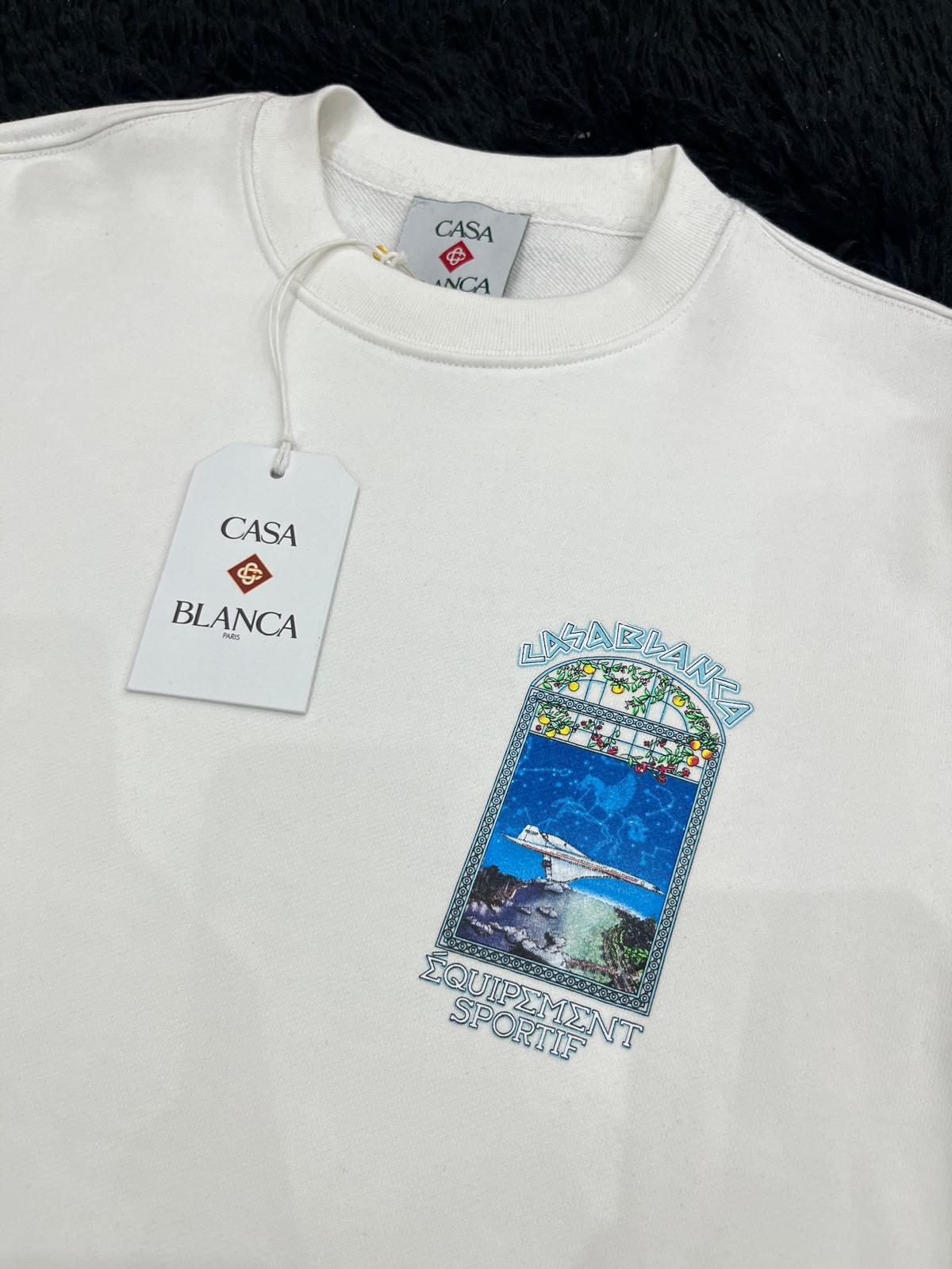 Felpa girocollo con stampa CBL