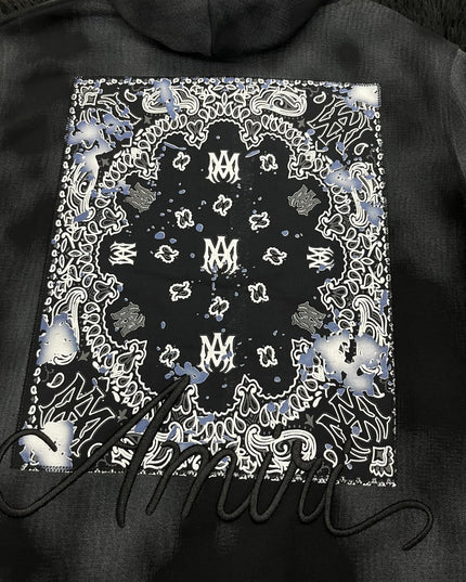 Felpa con cappuccio e stampa AMI