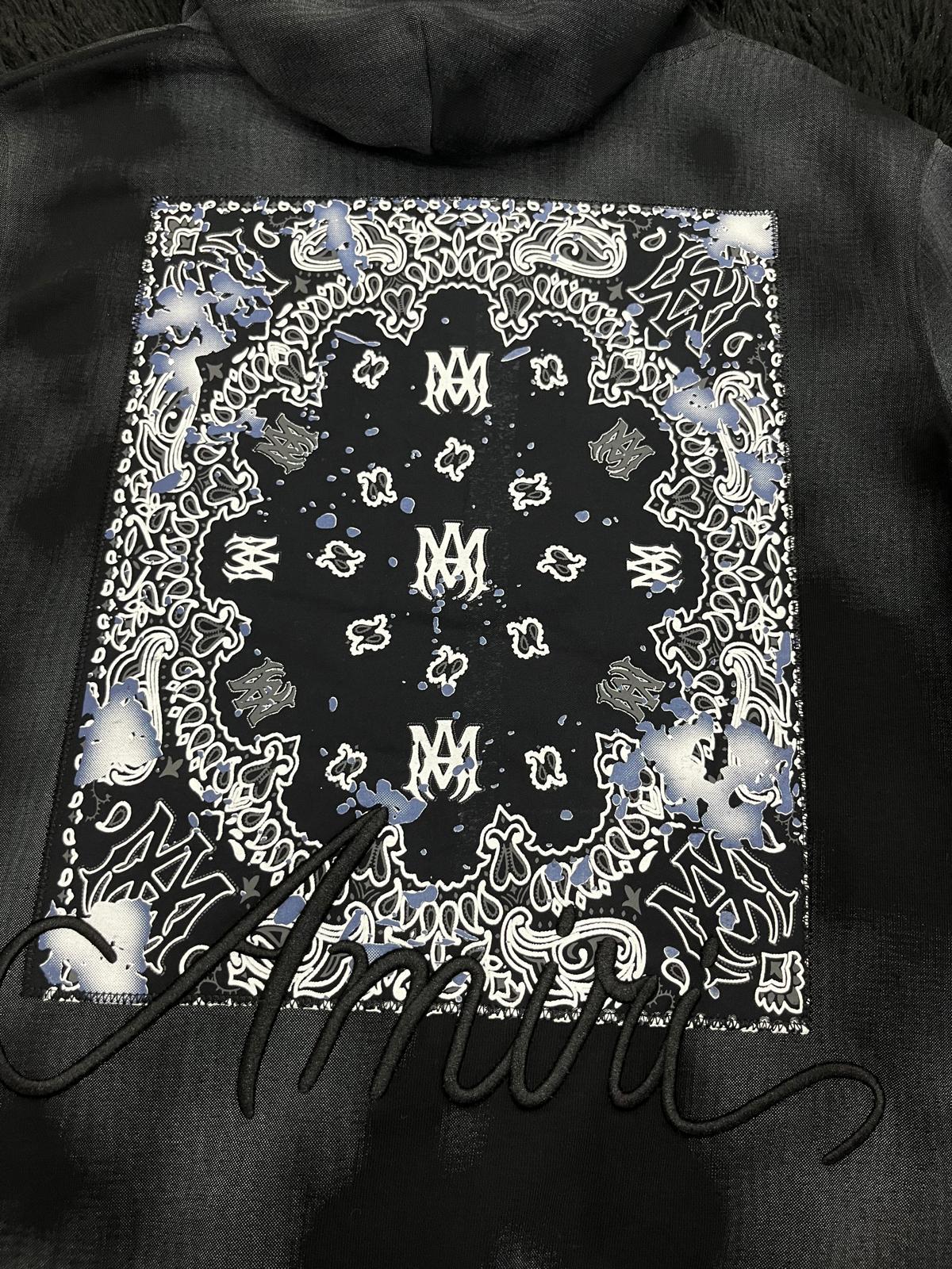 Felpa con cappuccio e stampa AMI