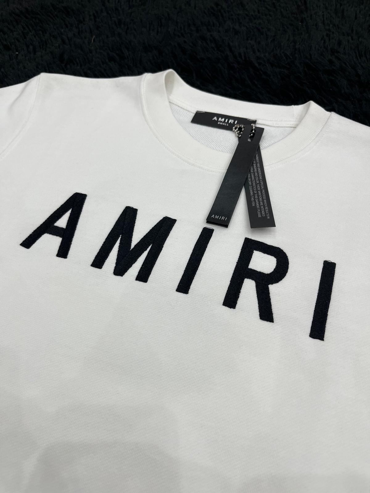 Felpa scollo rotondo AMI