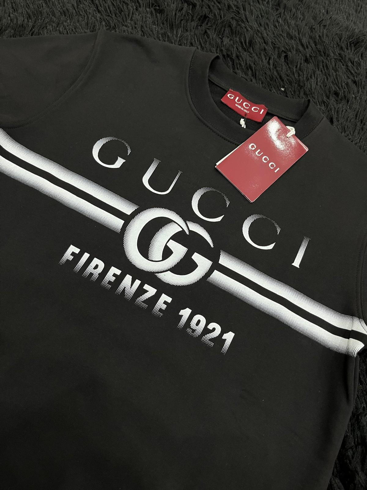 Felpa girocollo stampa G