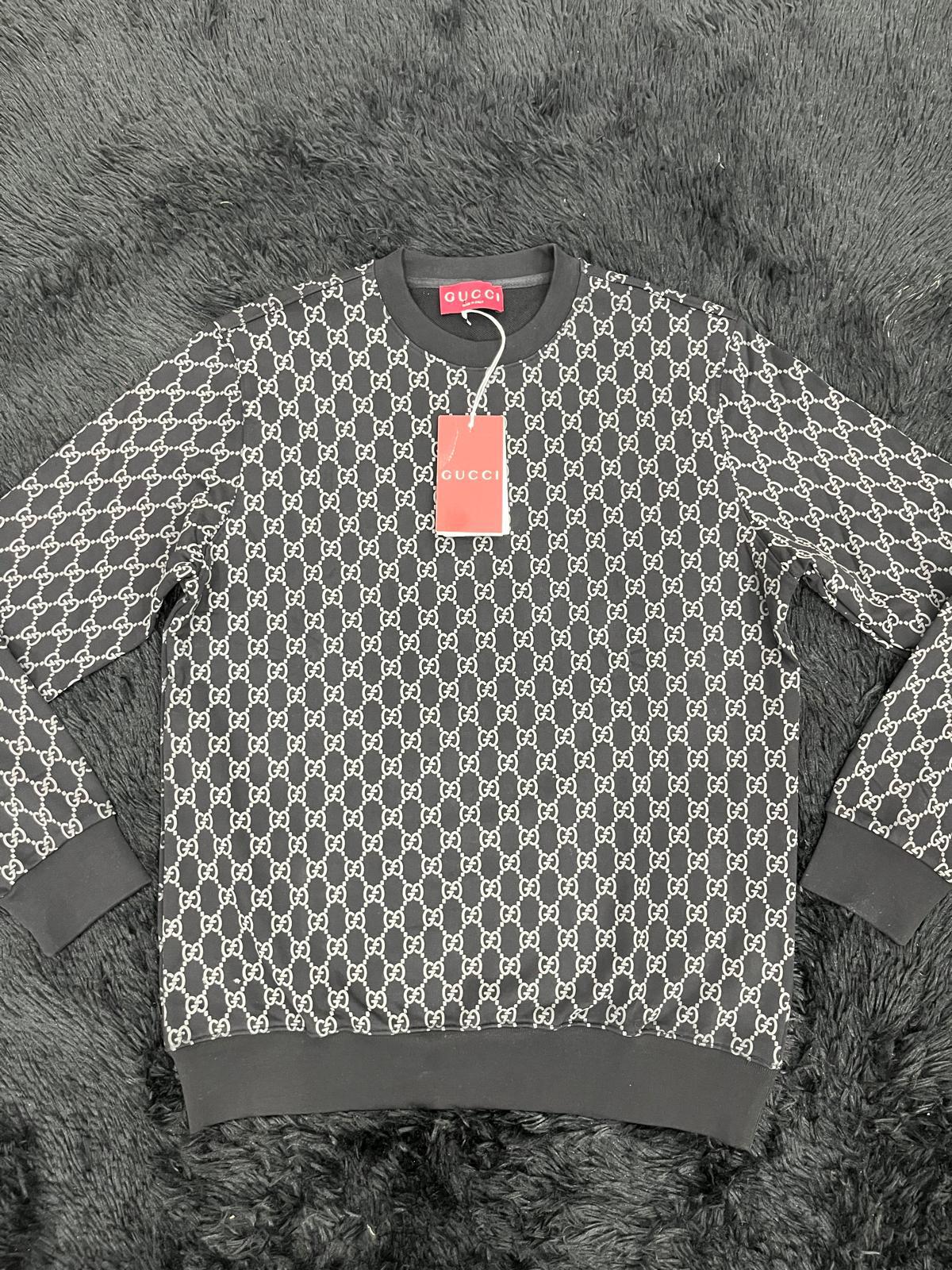 Felpa girocollo G pattern logo