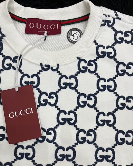 Felpa girocollo G pattern logo