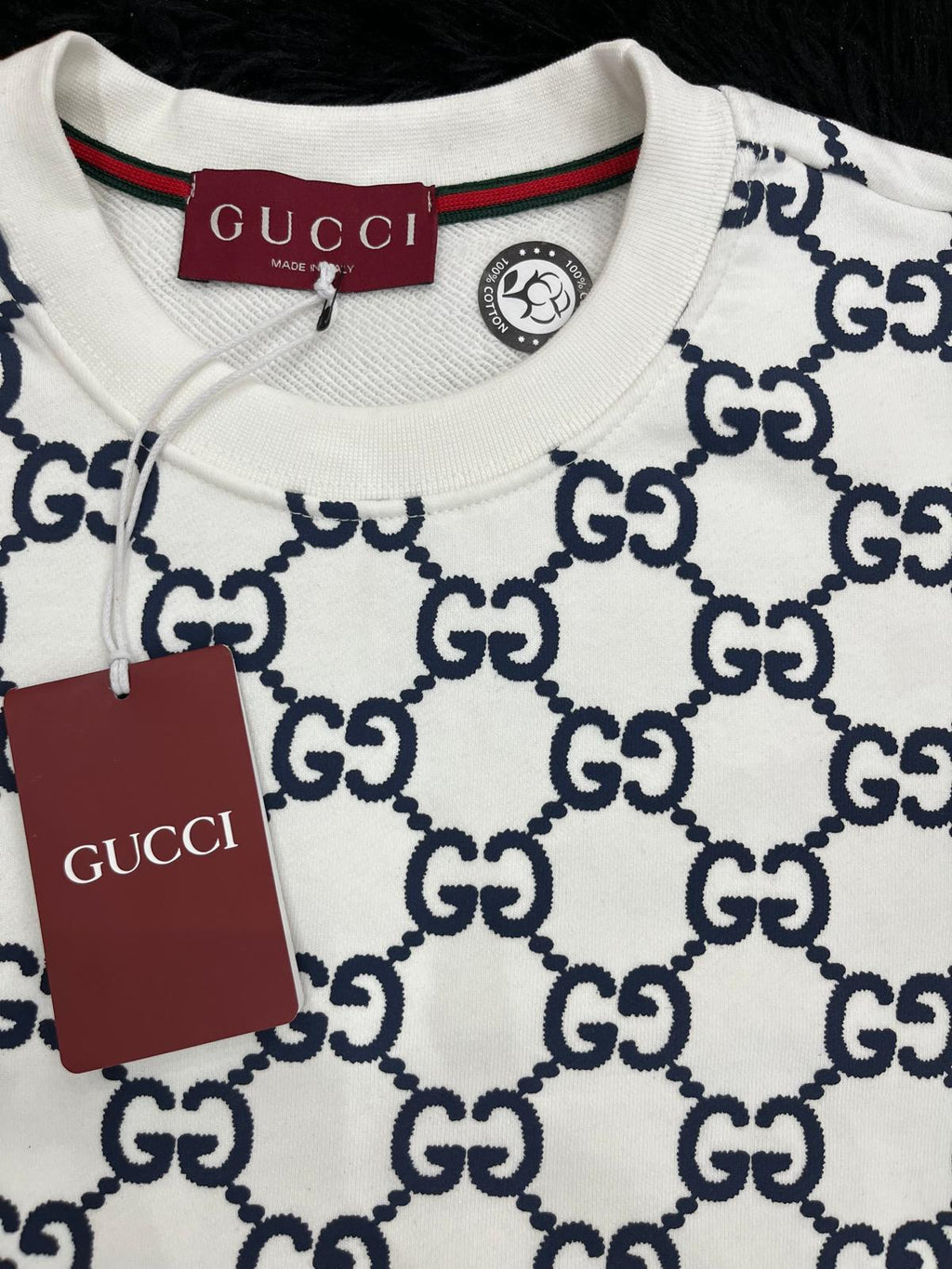 Felpa girocollo G pattern logo